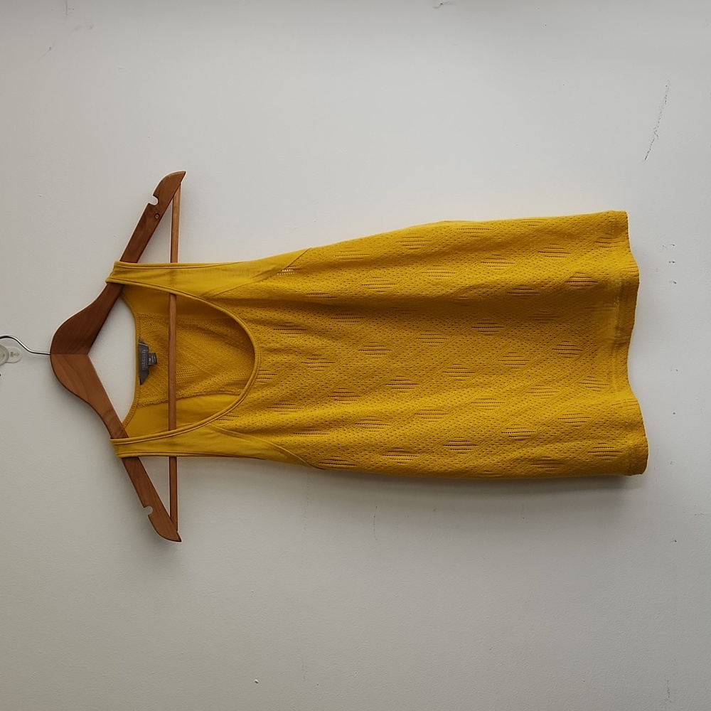 Mustard Rubbish tank top